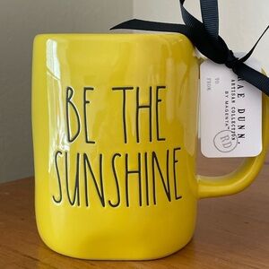 Rae Dunn Yellow Ceramic 'Be The Sunshine' Mug